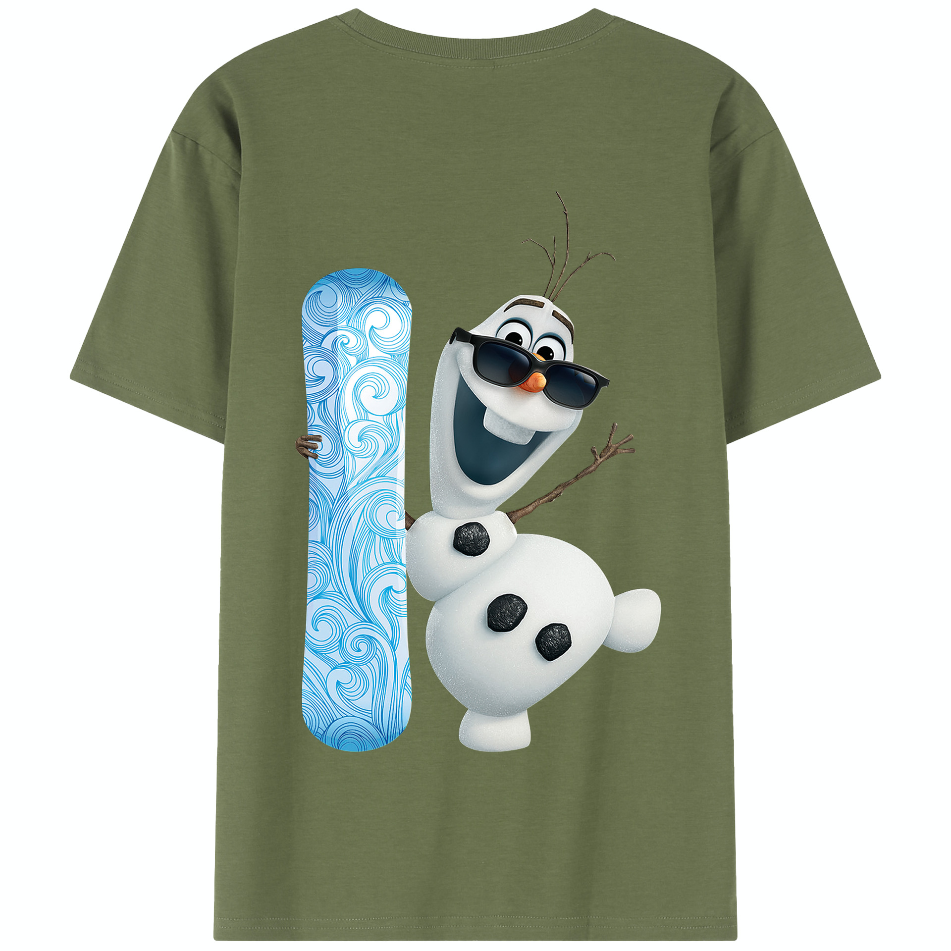 （画像用） アナと雪の女王 アンナ エルサ Frozen Anna Elsa 綿100％半袖Tシャツ（背面プリント）
